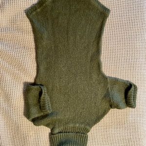 Zara shortsleeved green tunic turtleneck sweater